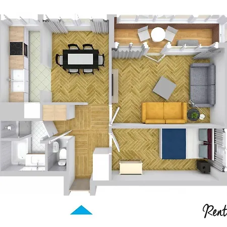 Warm & Family Friendly Apartment With Balcony By Noclegi Renters